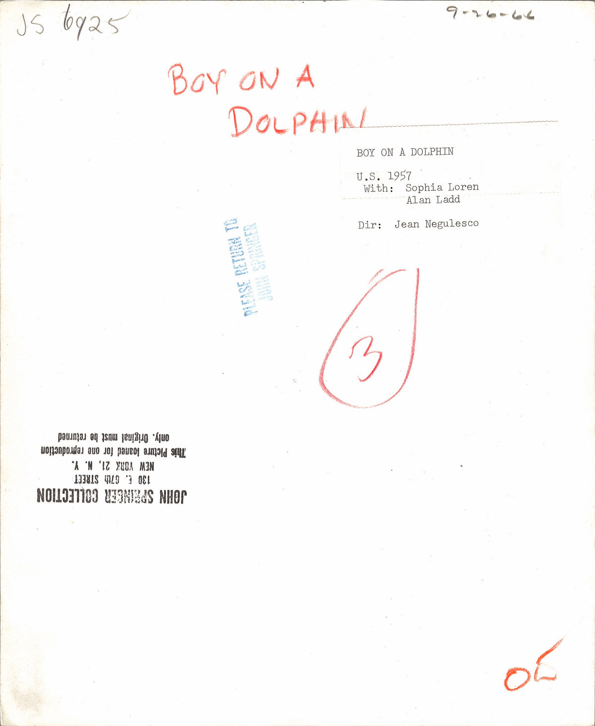Boy on a Dolphin Original Vintage Movie Poster