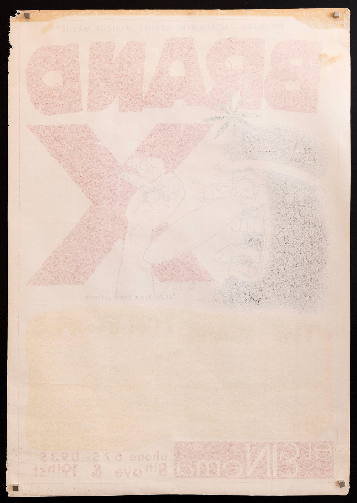 Brand X Original Vintage Movie Poster