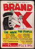 Brand X 33x47 Original Vintage Movie Poster