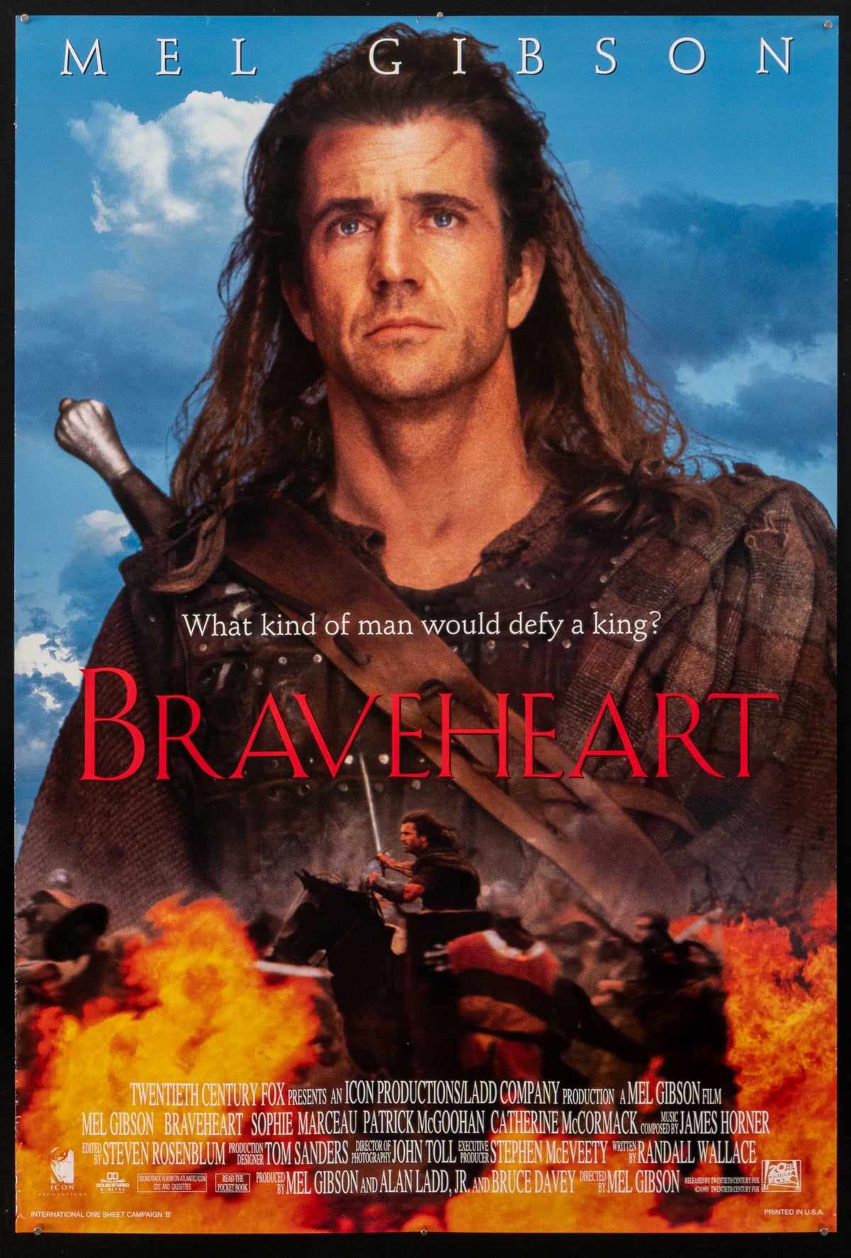 Braveheart Original Vintage Movie Poster