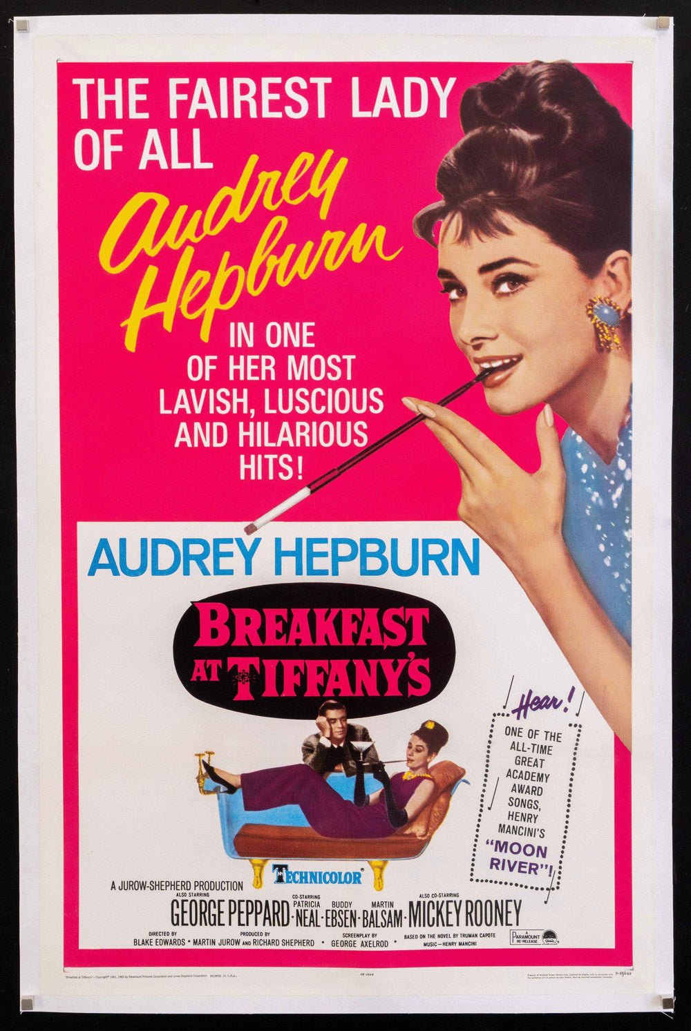 Breakfast At Tiffany's Original Vintage Movie Poster