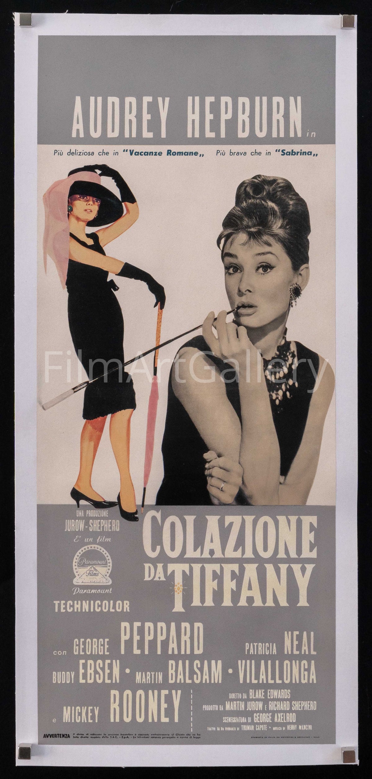 Breakfast at Tiffany&#39;s Original Vintage Movie Poster