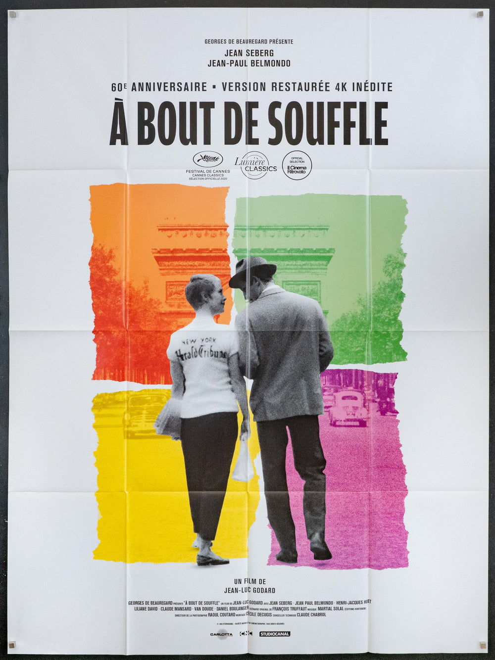 Breathless (A Bout De Souffle) Original Vintage Movie Poster