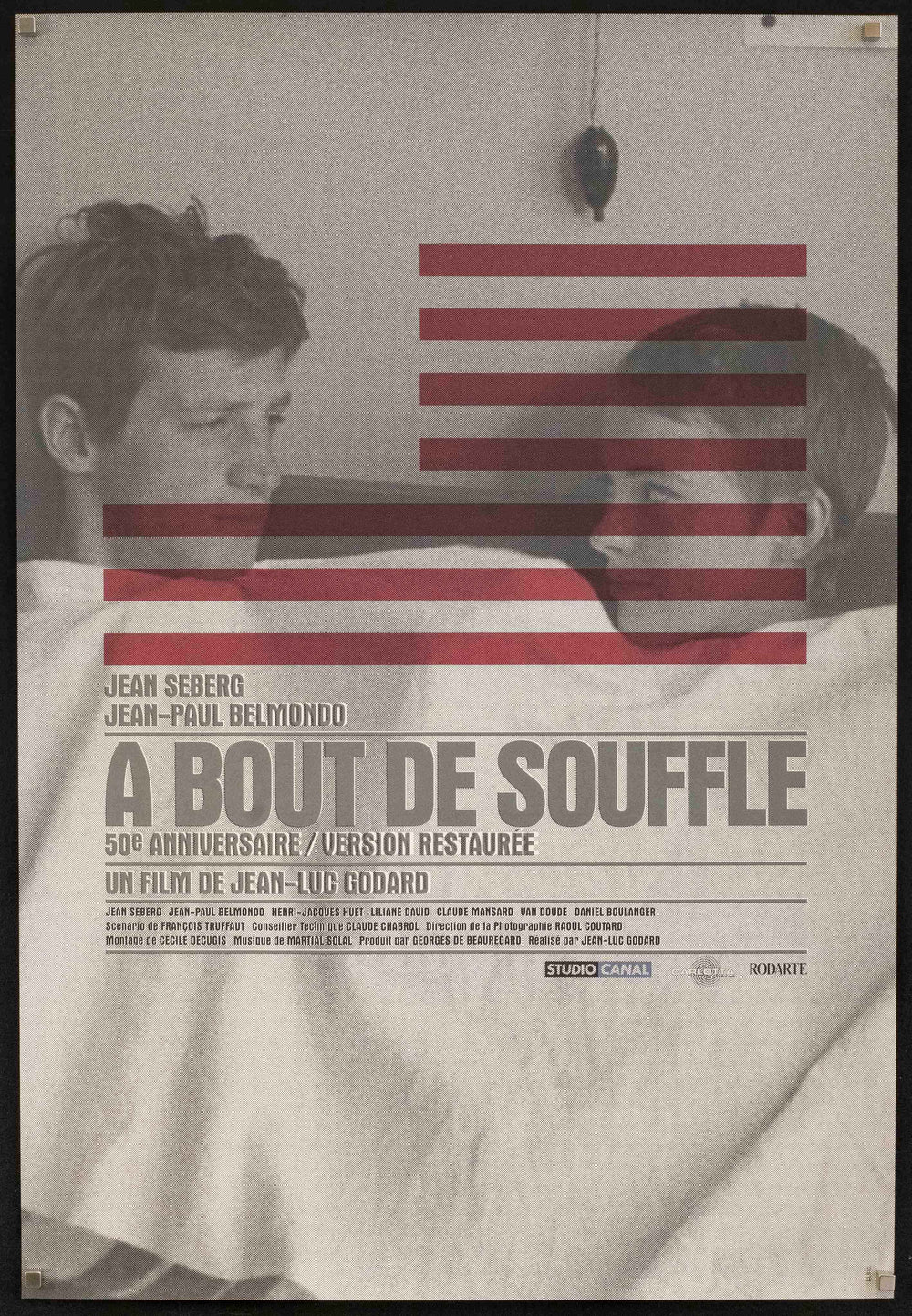 Breathless (A Bout De Souffle) Original Vintage Movie Poster