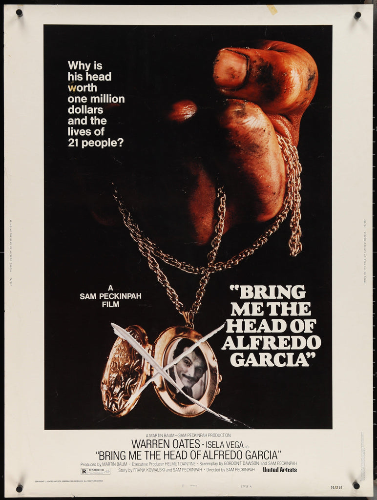 Bring Me the Head of Alfredo Garcia 30x40 Original Vintage Movie Poster