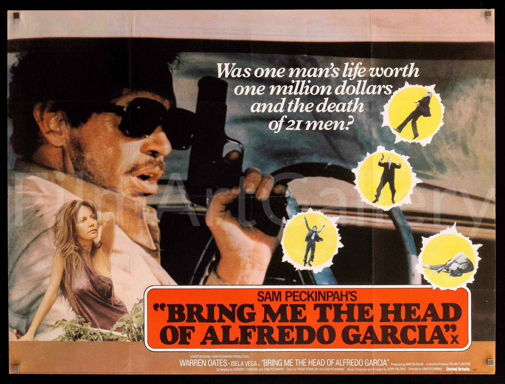 Bring Me the Head of Alfredo Garcia Original Vintage Movie Poster
