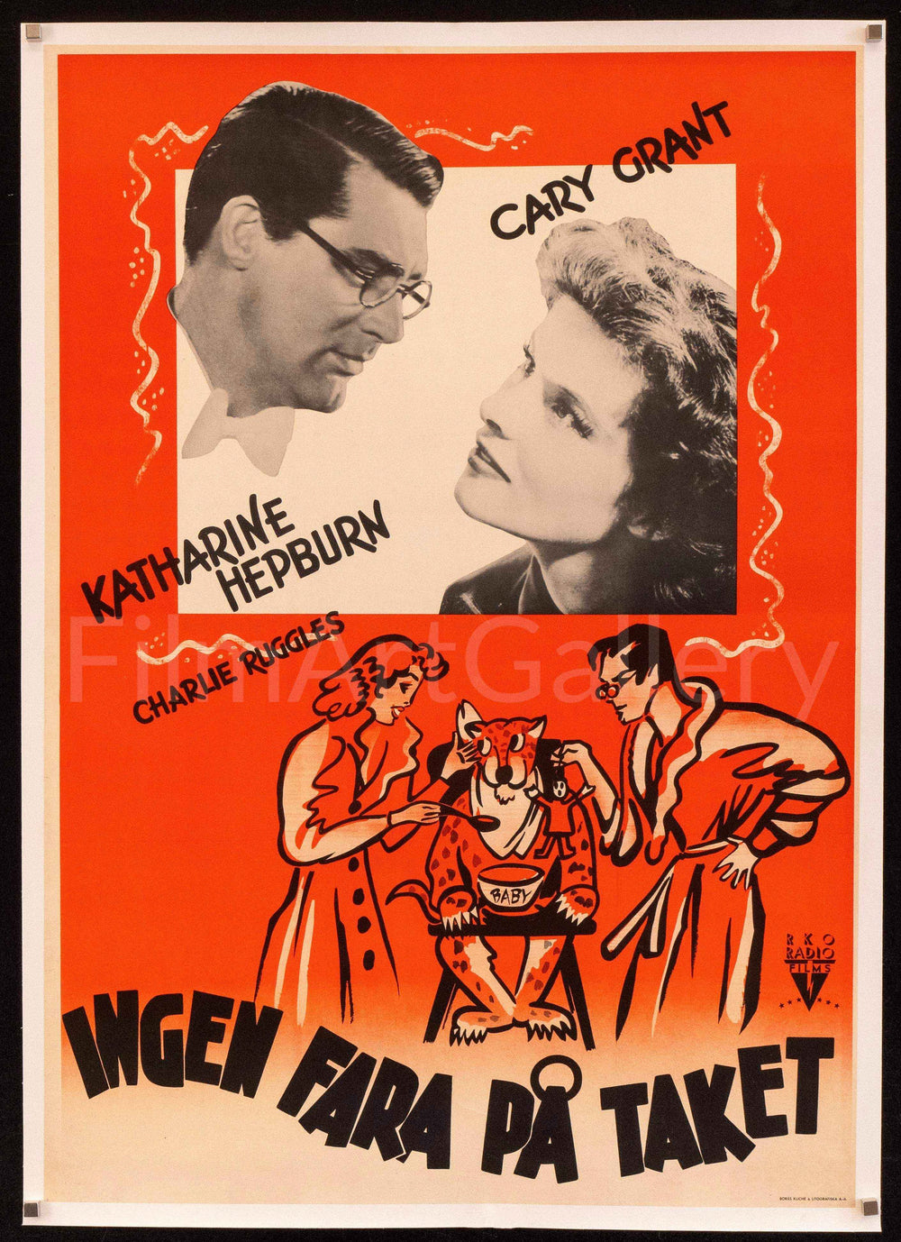 Bringing Up Baby Original Vintage Movie Poster
