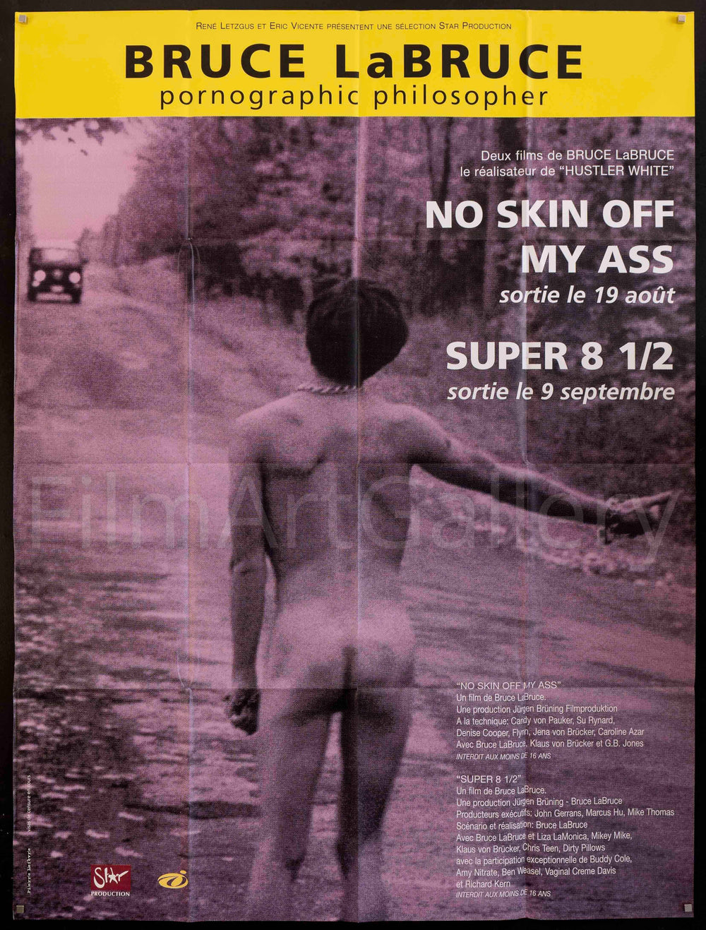 Bruce LaBruce - No Skin off My Ass / Super 8 1/2 Original Vintage Movie Poster
