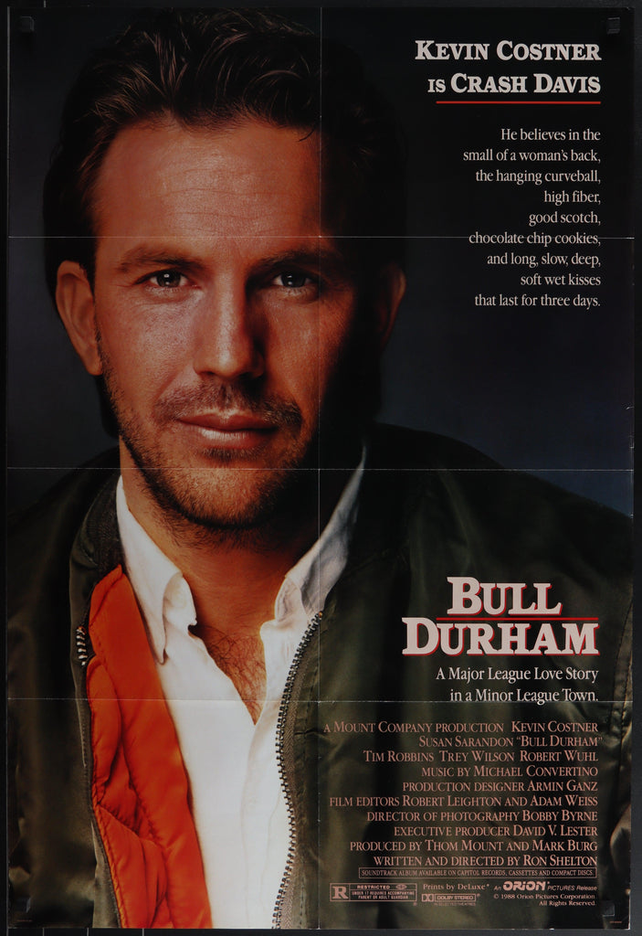 Bull Durham 1 Sheet (27x41) Original Vintage Movie Poster