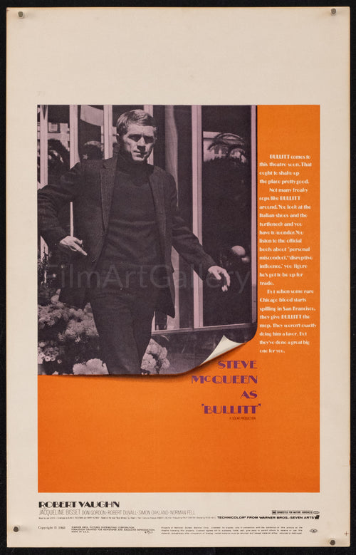 Bullitt Original Vintage Movie Poster