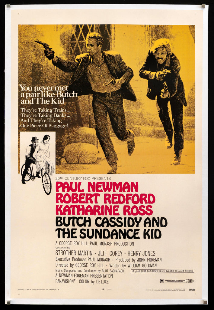 Butch Cassidy and the Sundance Kid Original Vintage Movie Poster