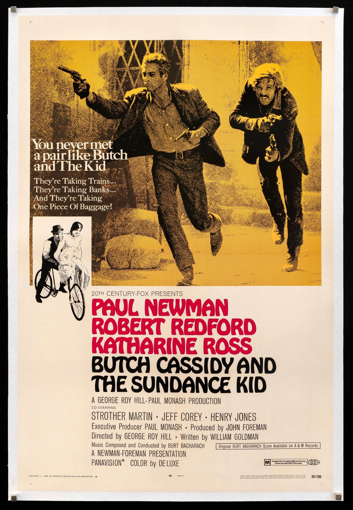 Butch Cassidy and the Sundance Kid Original Vintage Movie Poster