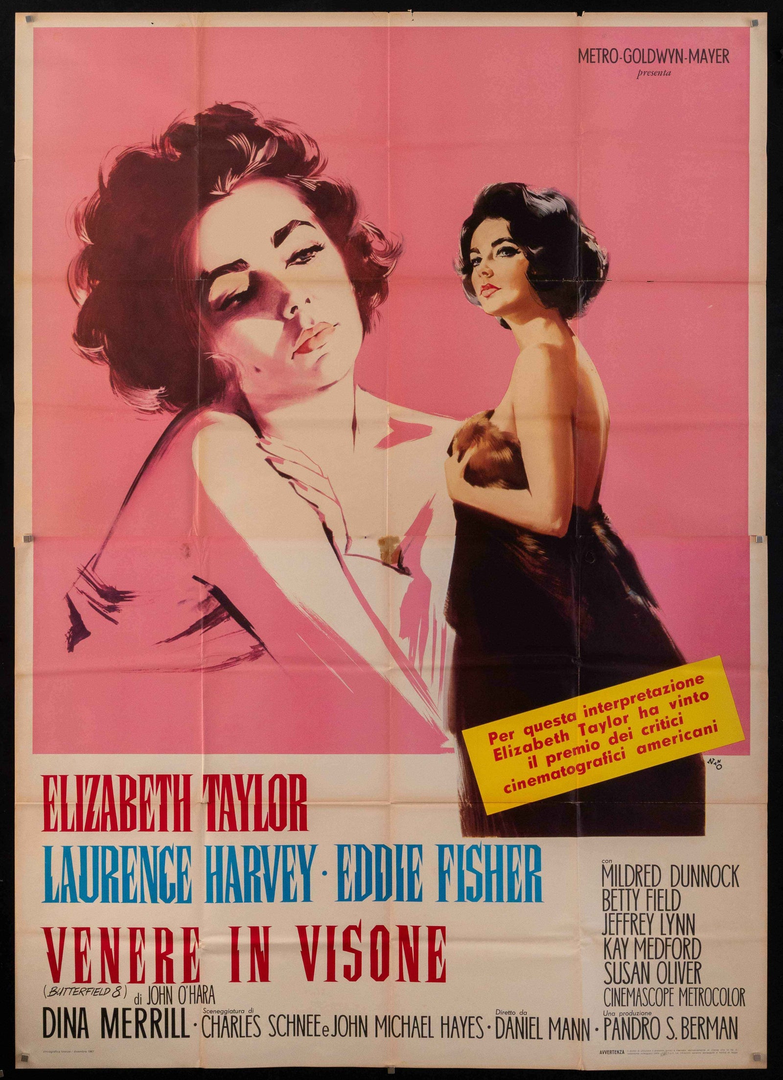 Butterfield 8 Original Vintage Movie Poster