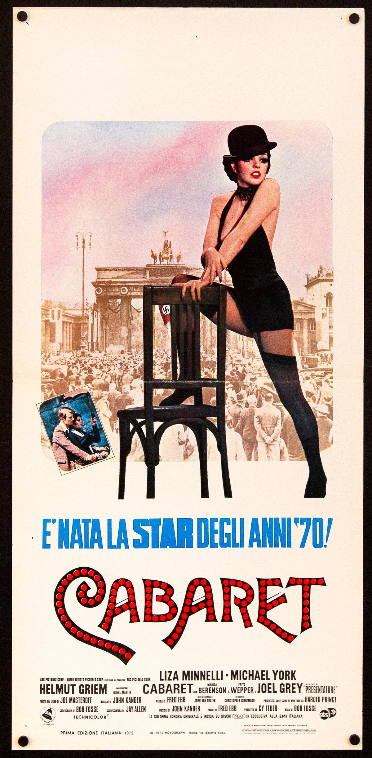 Cabaret Italian Locandina (13x28) Original Vintage Movie Poster