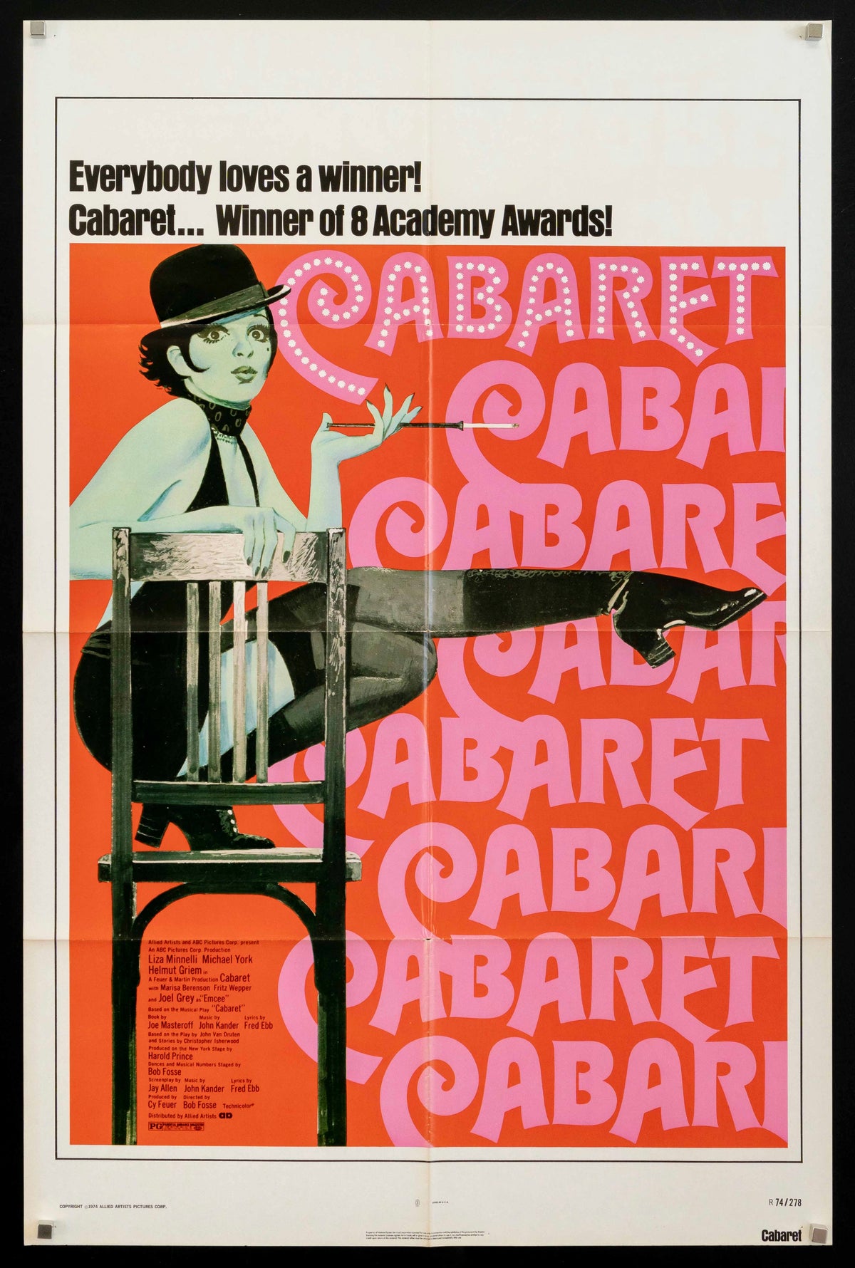 Cabaret Original Vintage Movie Poster