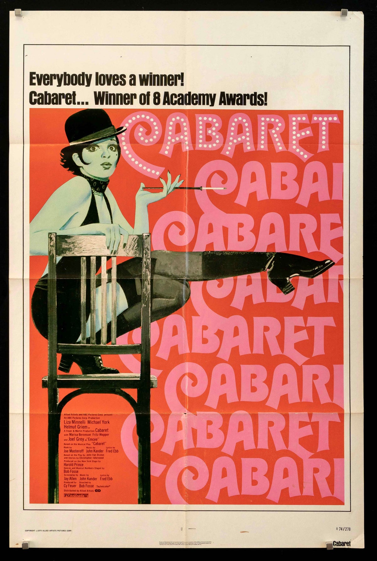 Cabaret Original Vintage Movie Poster