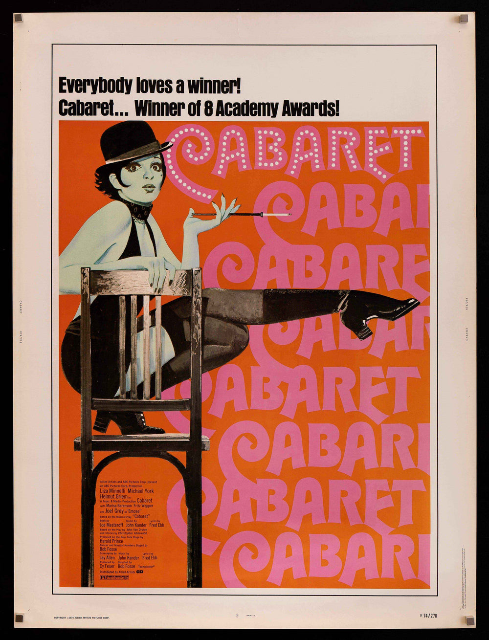 Cabaret Original Vintage Movie Poster