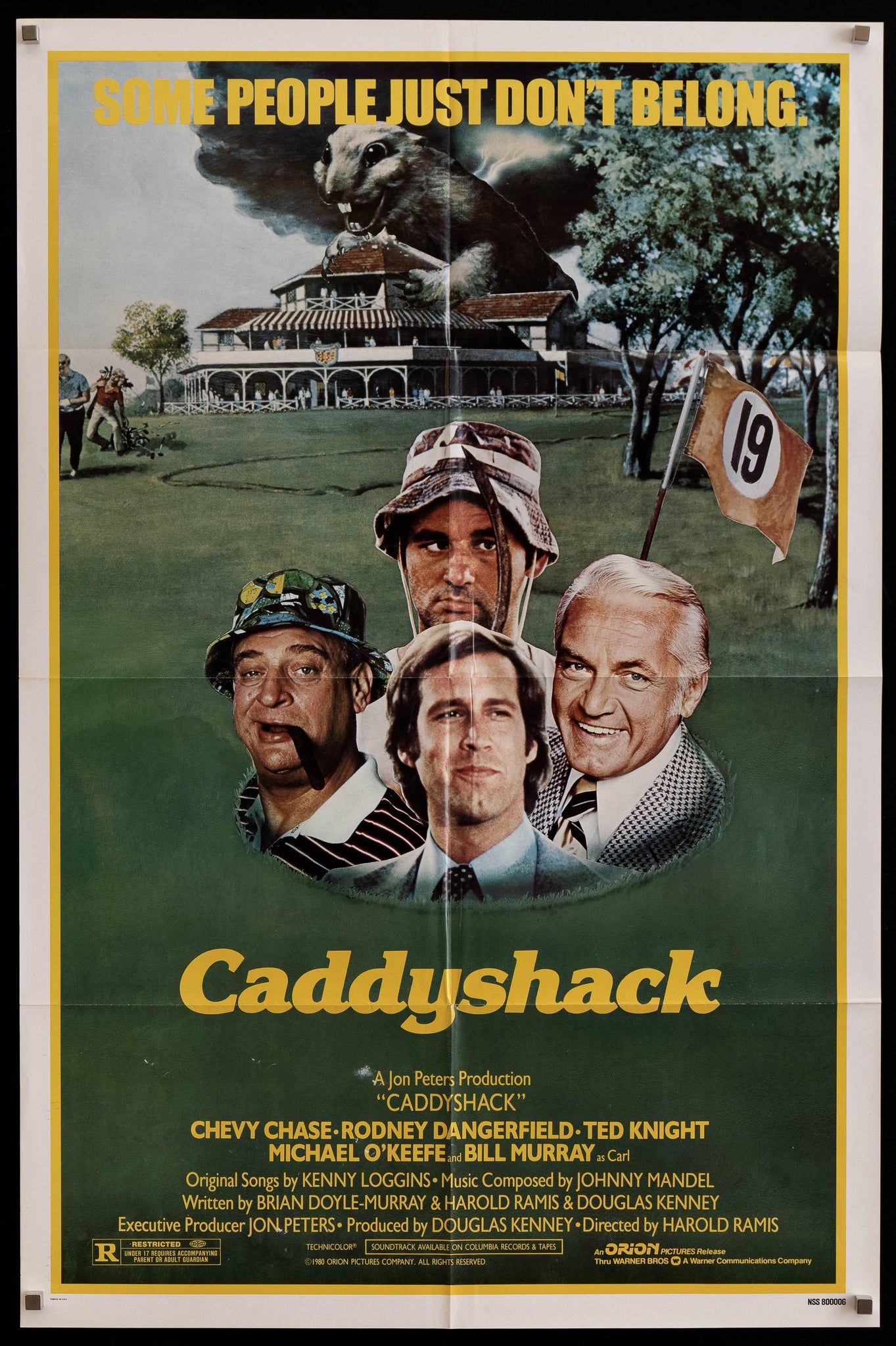 Caddyshack Movie Poster 1980 1 Sheet (27x41) - Film Art Gallery