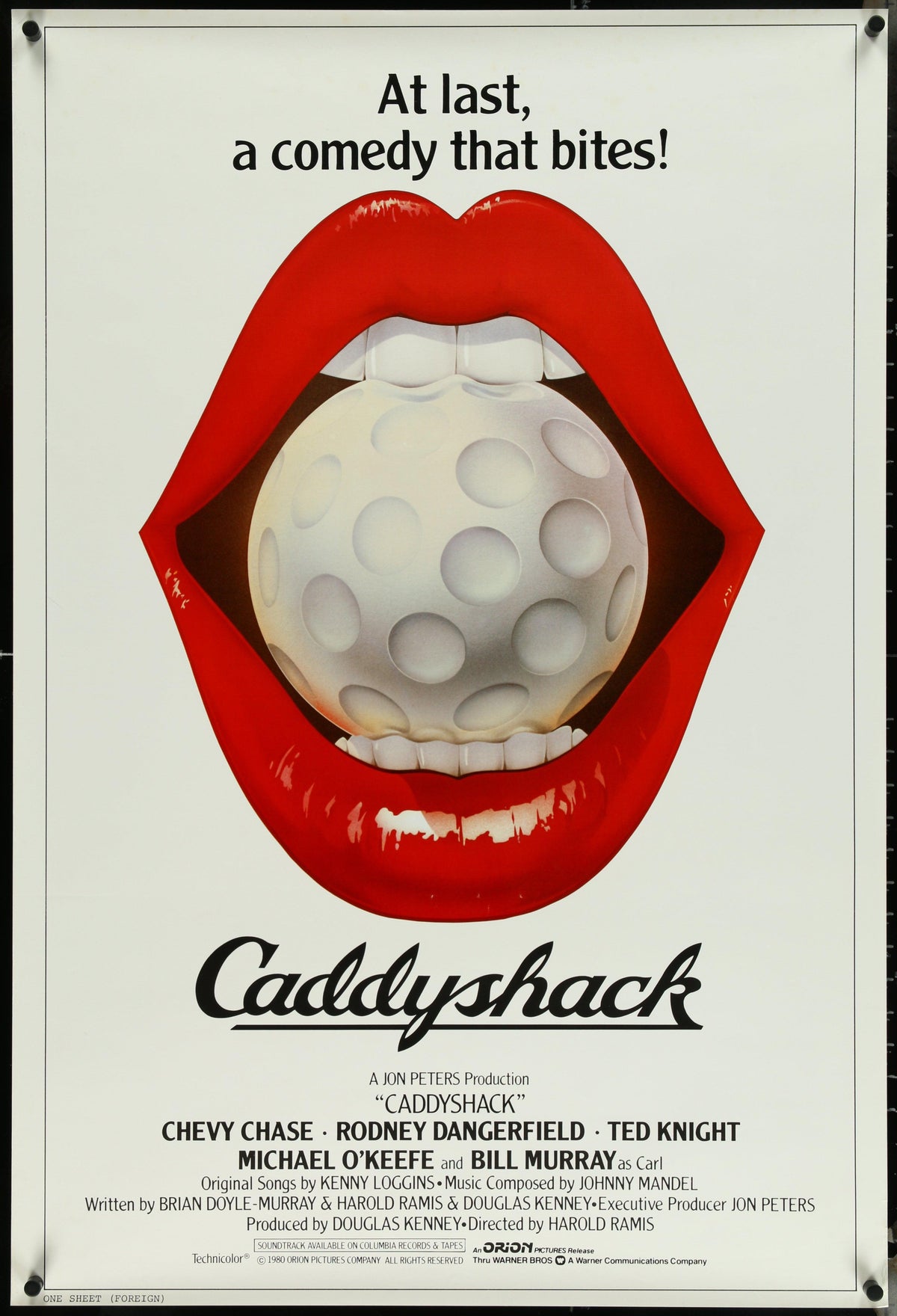 Caddyshack 1 Sheet (27x41) Original Vintage Movie Poster