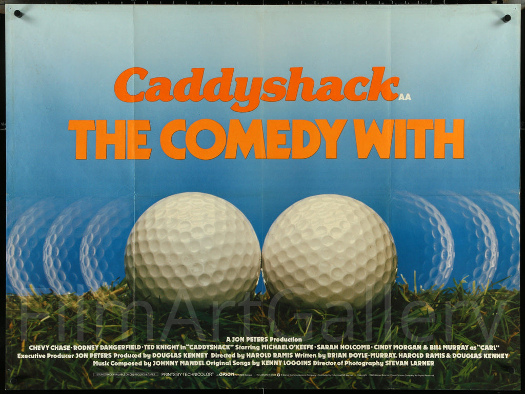 Caddyshack British Quad (30x40) Original Vintage Movie Poster