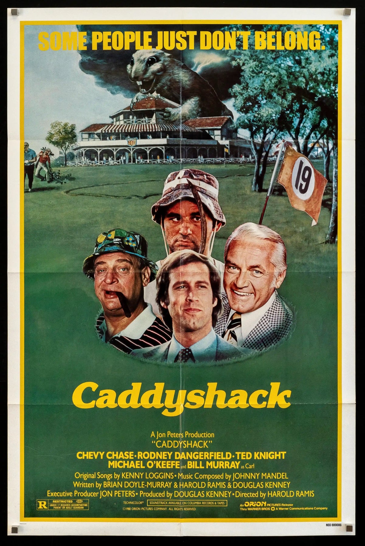 Caddyshack Original Vintage Movie Poster