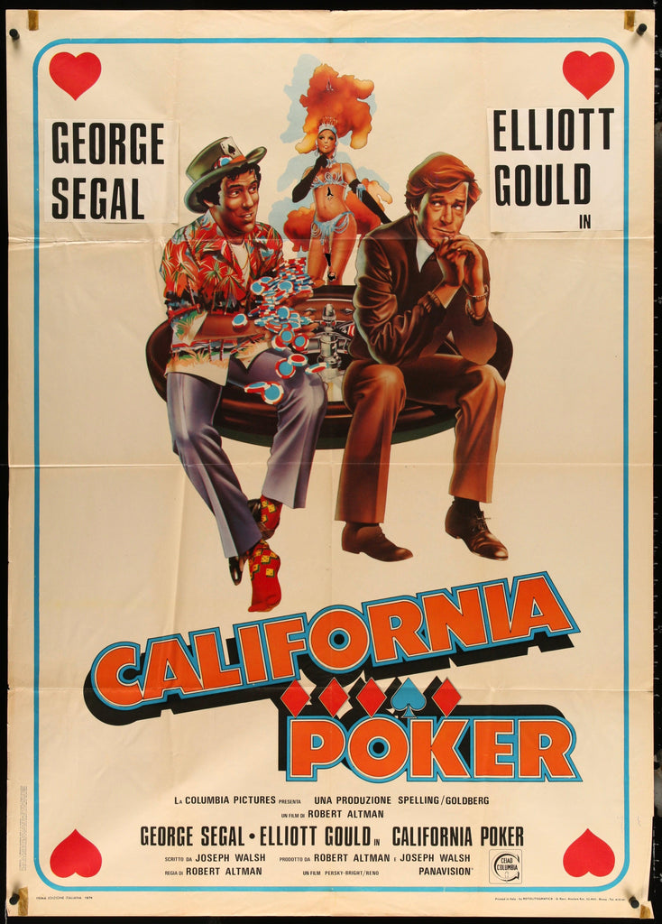 California Split Italian 2 Foglio (39x55) Original Vintage Movie Poster