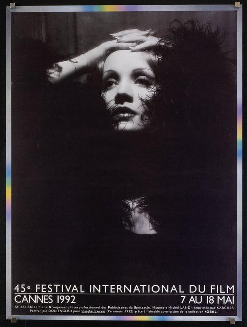 Cannes Film Festival 1992 Original Vintage Movie Poster