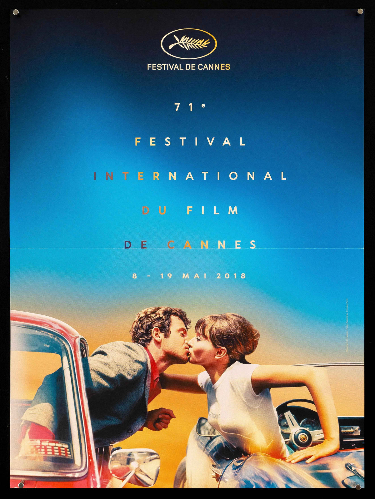 Cannes Film Festival 2018 Original Vintage Movie Poster