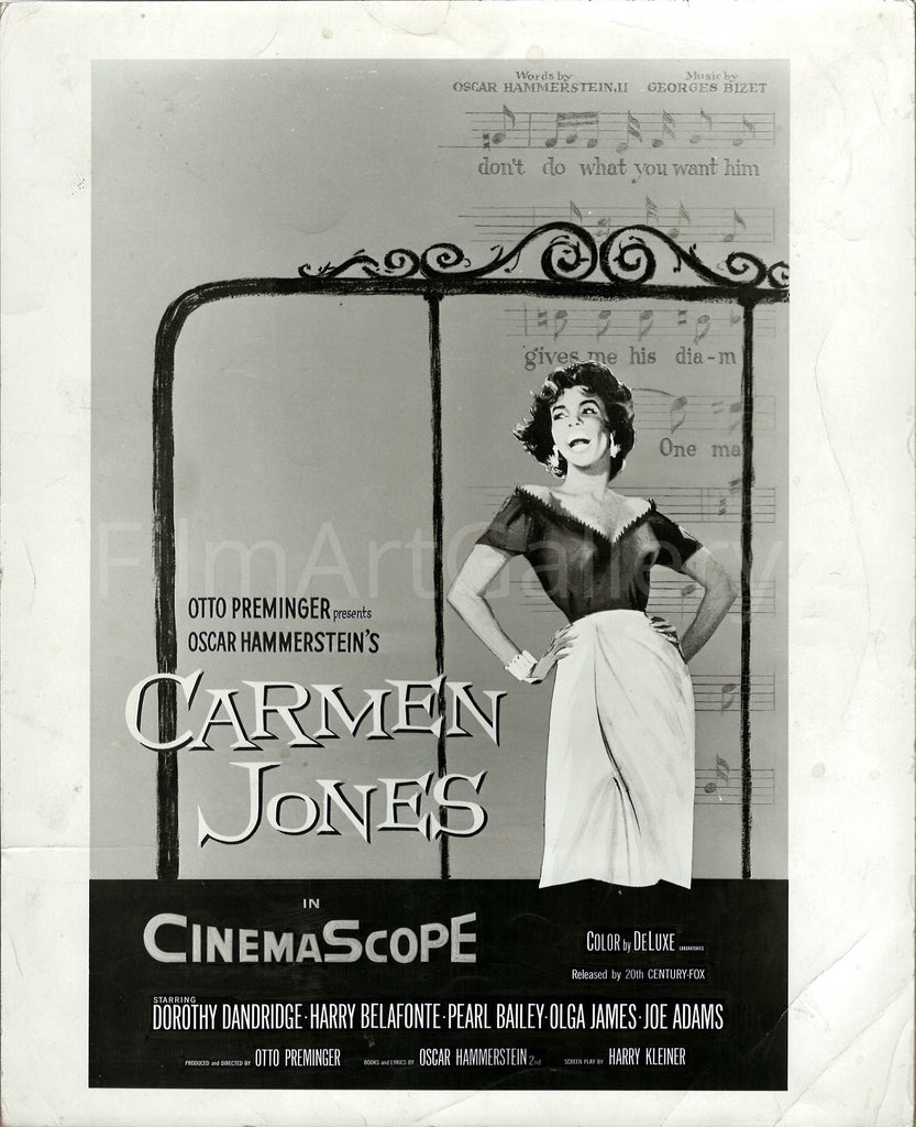 Carmen Jones Original Vintage Movie Poster