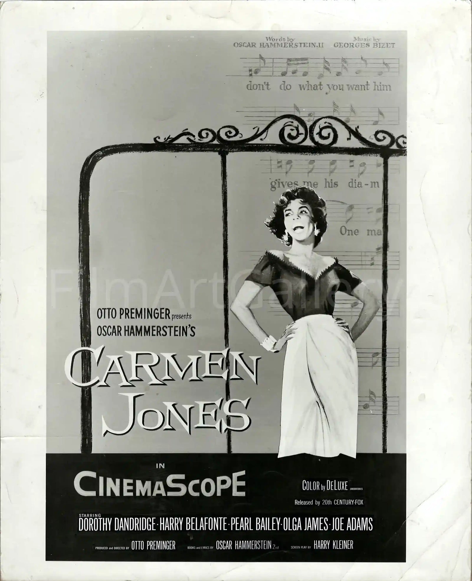 Carmen Jones Original Vintage Movie Poster