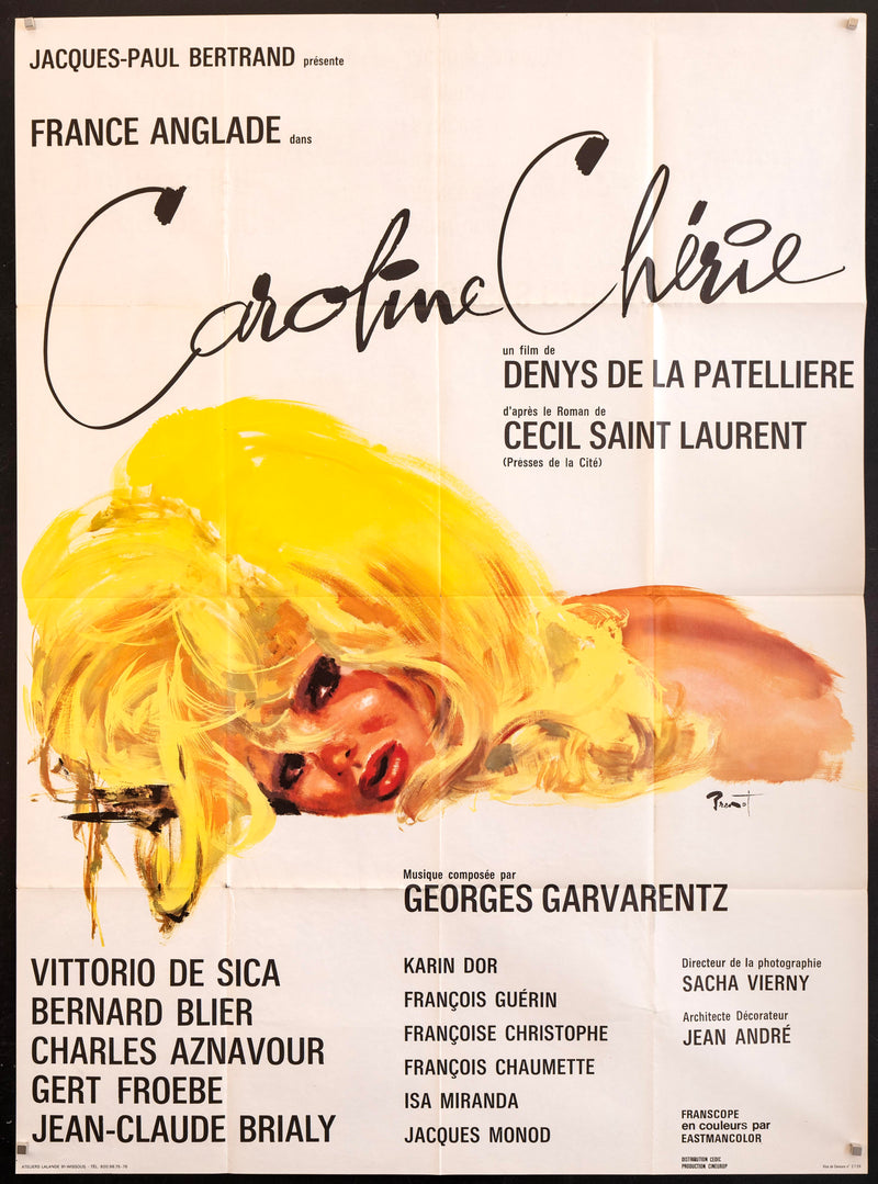 Caroline Cherie French 1 panel (47x63) Original Vintage Movie Poster