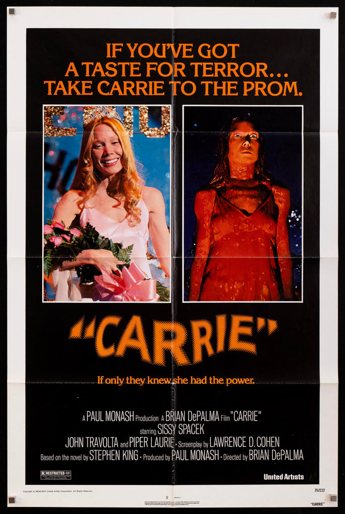 Carrie 1 Sheet (27x41) Original Vintage Movie Poster