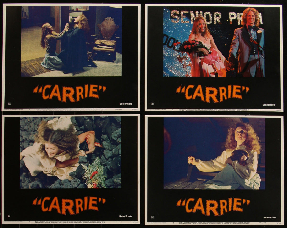Carrie Lobby Card Set (8-11x14) Original Vintage Movie Poster