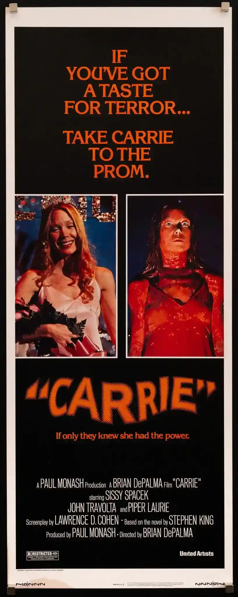 Carrie Original Vintage Movie Poster