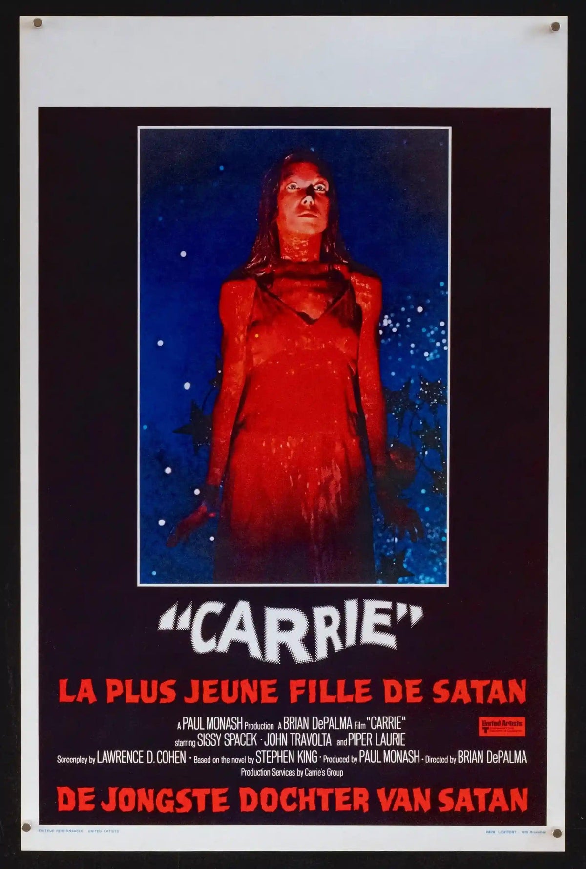 Carrie Original Vintage Movie Poster