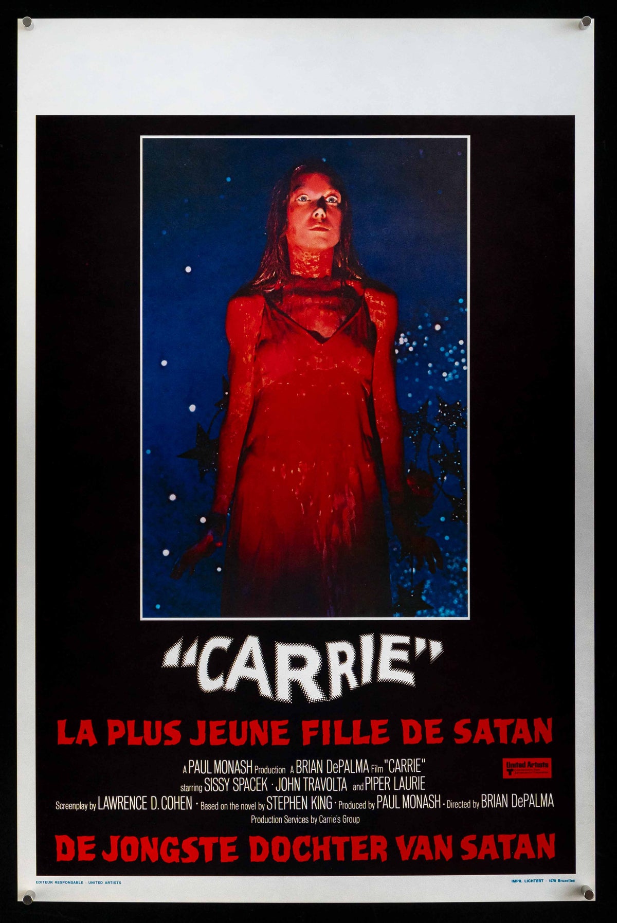 Carrie Original Vintage Movie Poster