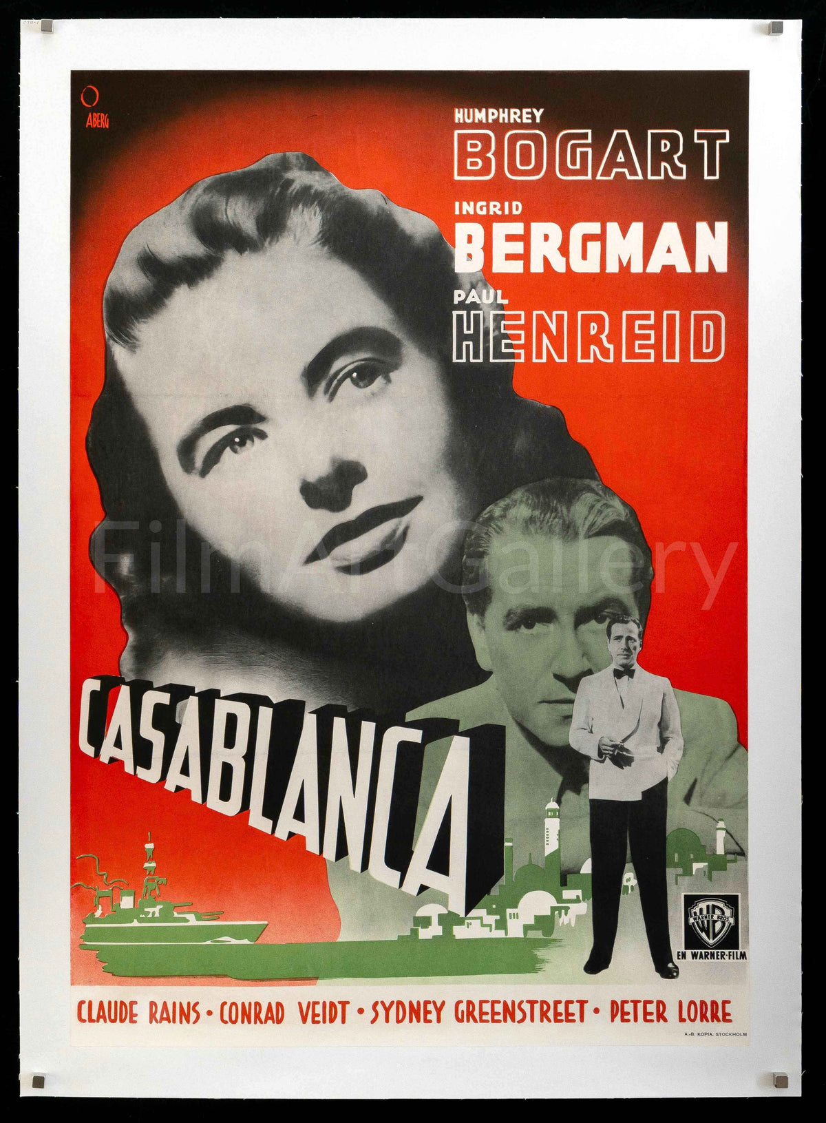 Casablanca Original Vintage Movie Poster
