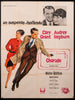 Charade French 1 panel (47x63) Original Vintage Movie Poster