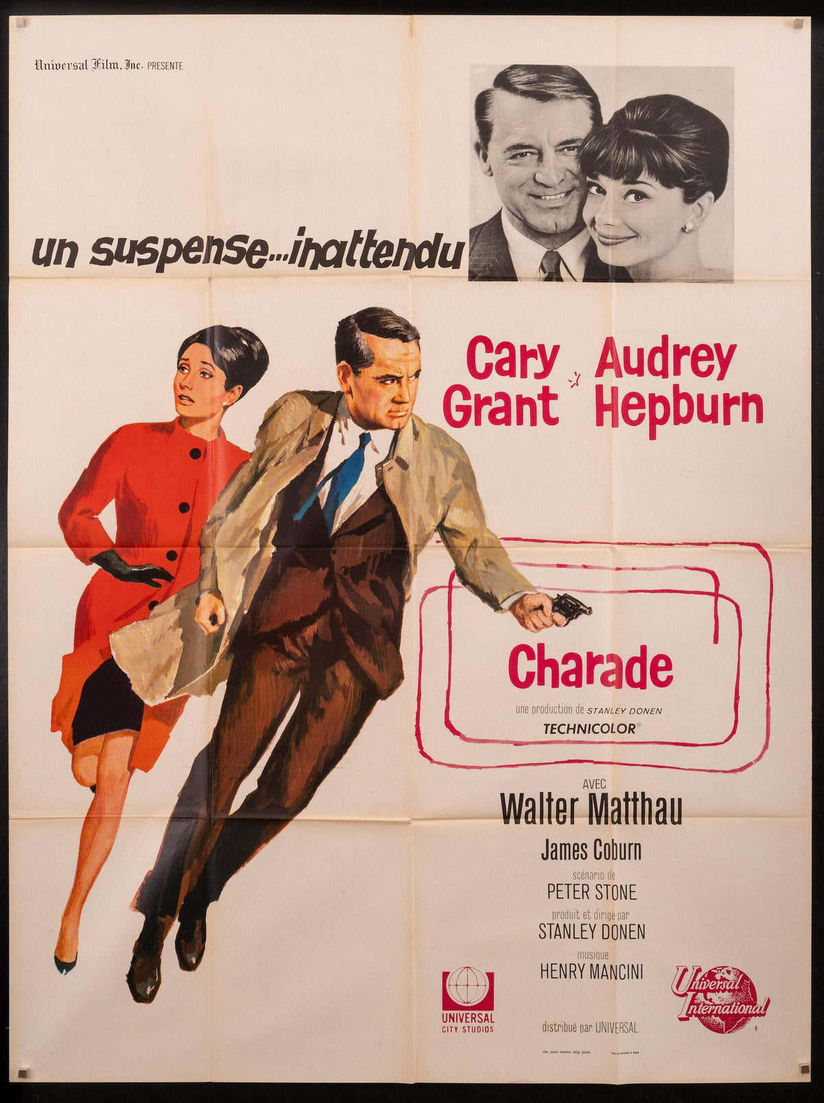 Charade Original Vintage Movie Poster