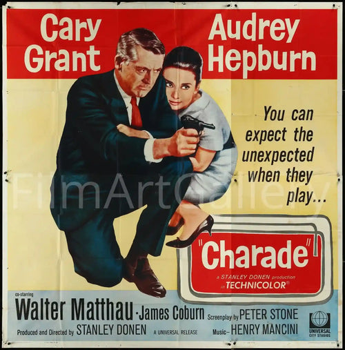 Charade Original Vintage Movie Poster