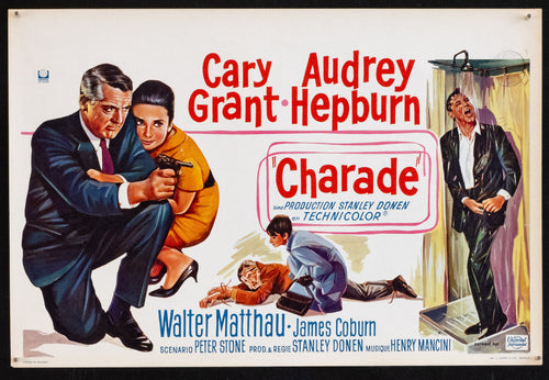 Charade Original Vintage Movie Poster