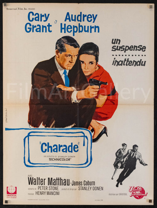 Charade Original Vintage Movie Poster
