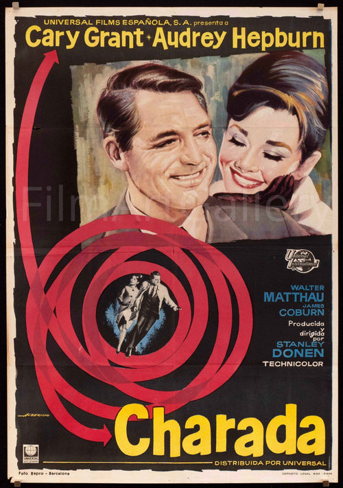 Charade Original Vintage Movie Poster