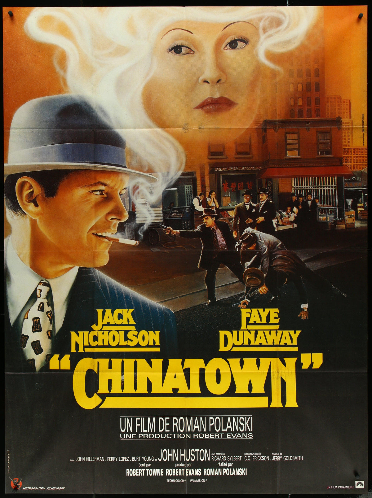 Chinatown French 1 panel (47x63) Original Vintage Movie Poster