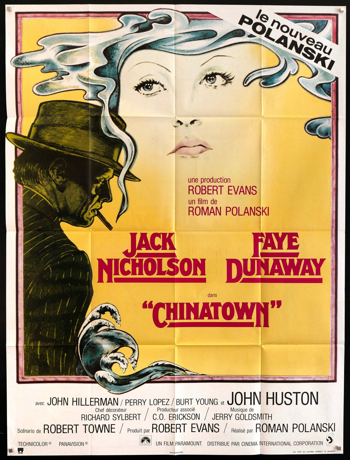 Chinatown French 1 panel (47x63) Original Vintage Movie Poster