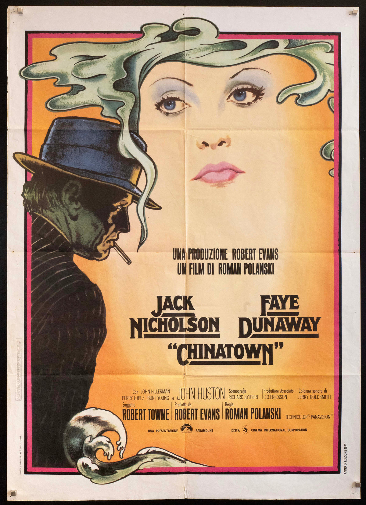 Chinatown Italian 2 Foglio (39x55) Original Vintage Movie Poster