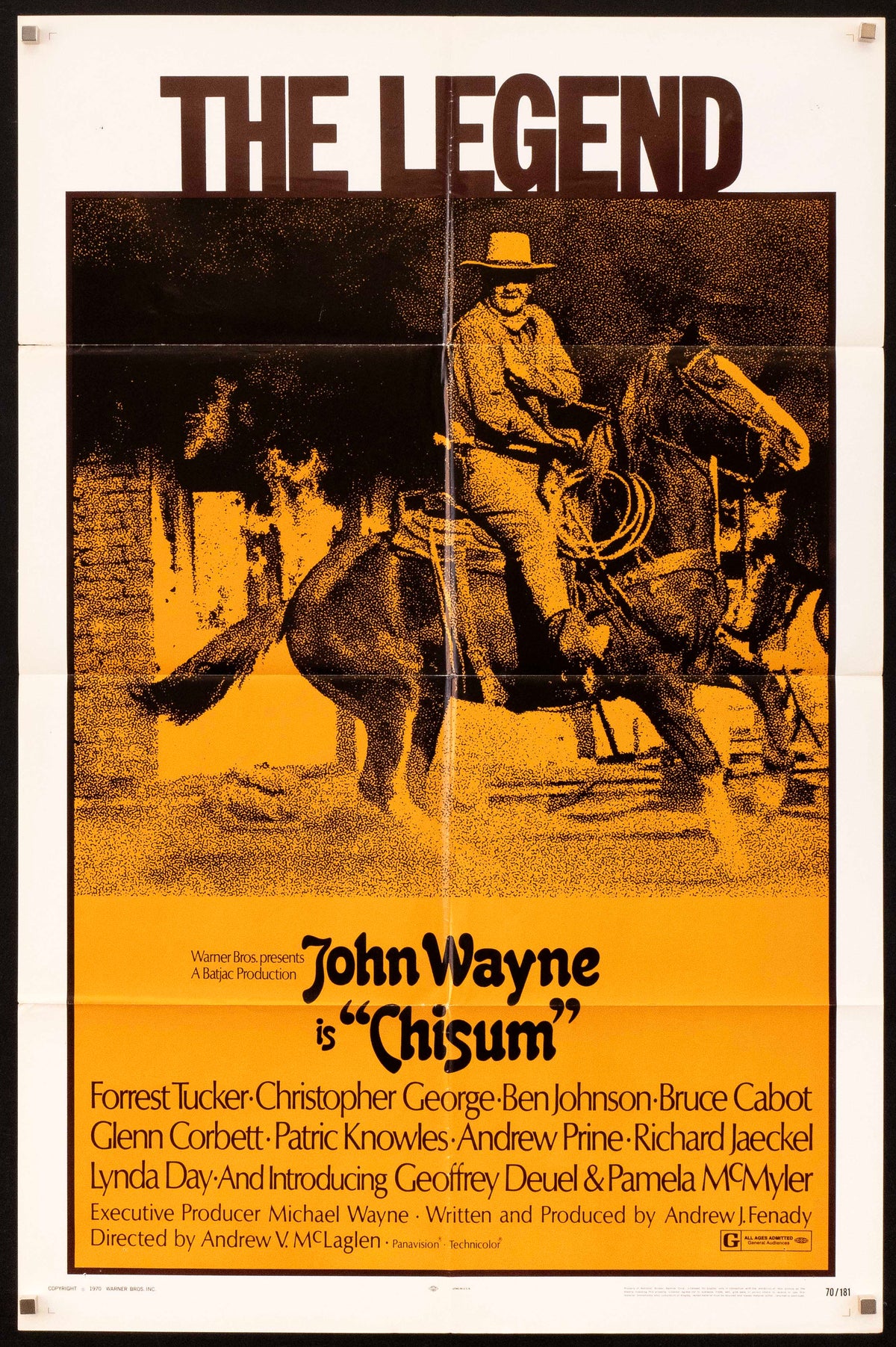 Chisum Original Vintage Movie Poster