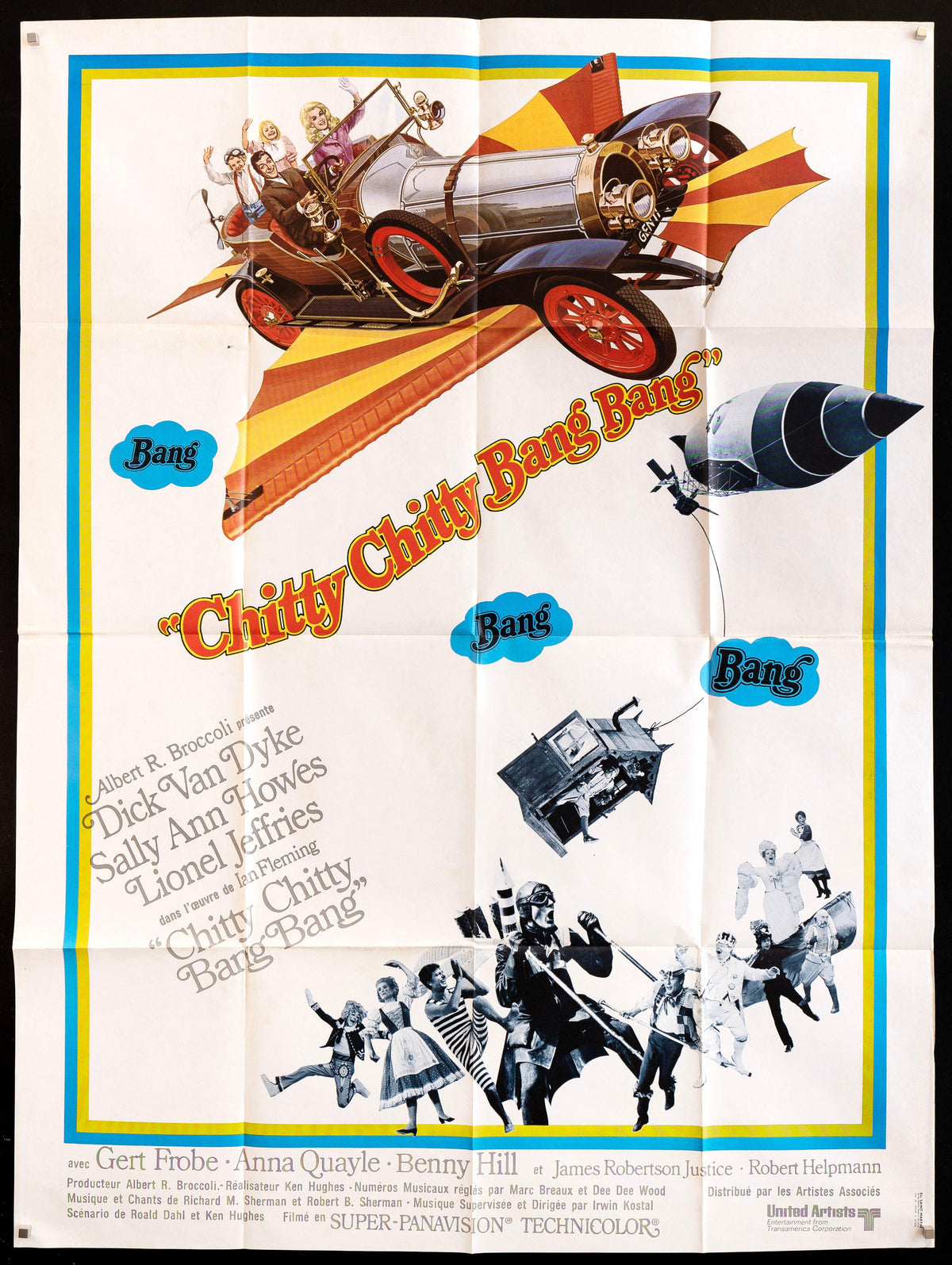 Chitty Chitty Bang Bang French 1 Panel (47x63) Original Vintage Movie Poster