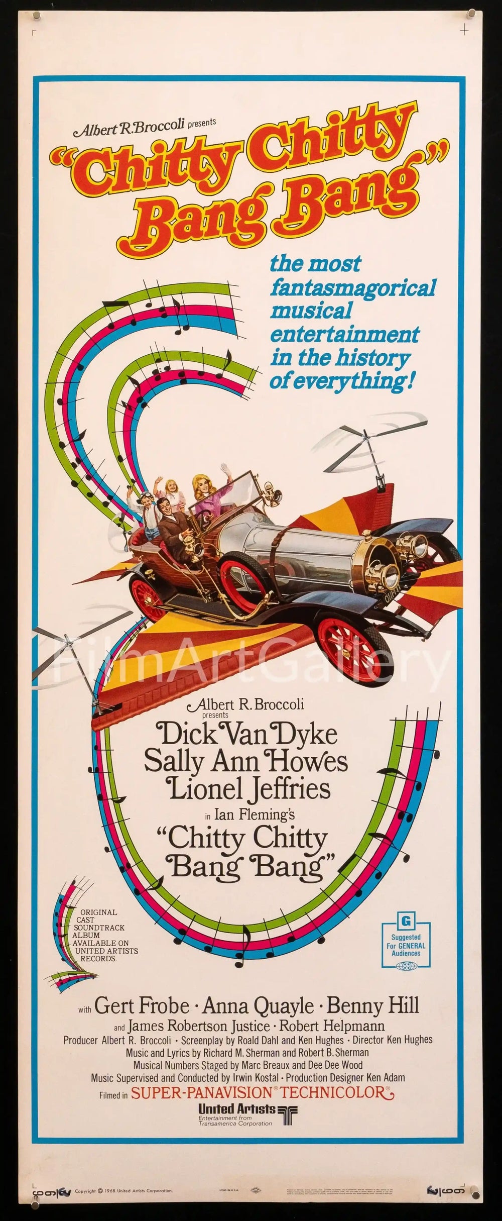 Chitty Chitty Bang Bang Original Vintage Movie Poster