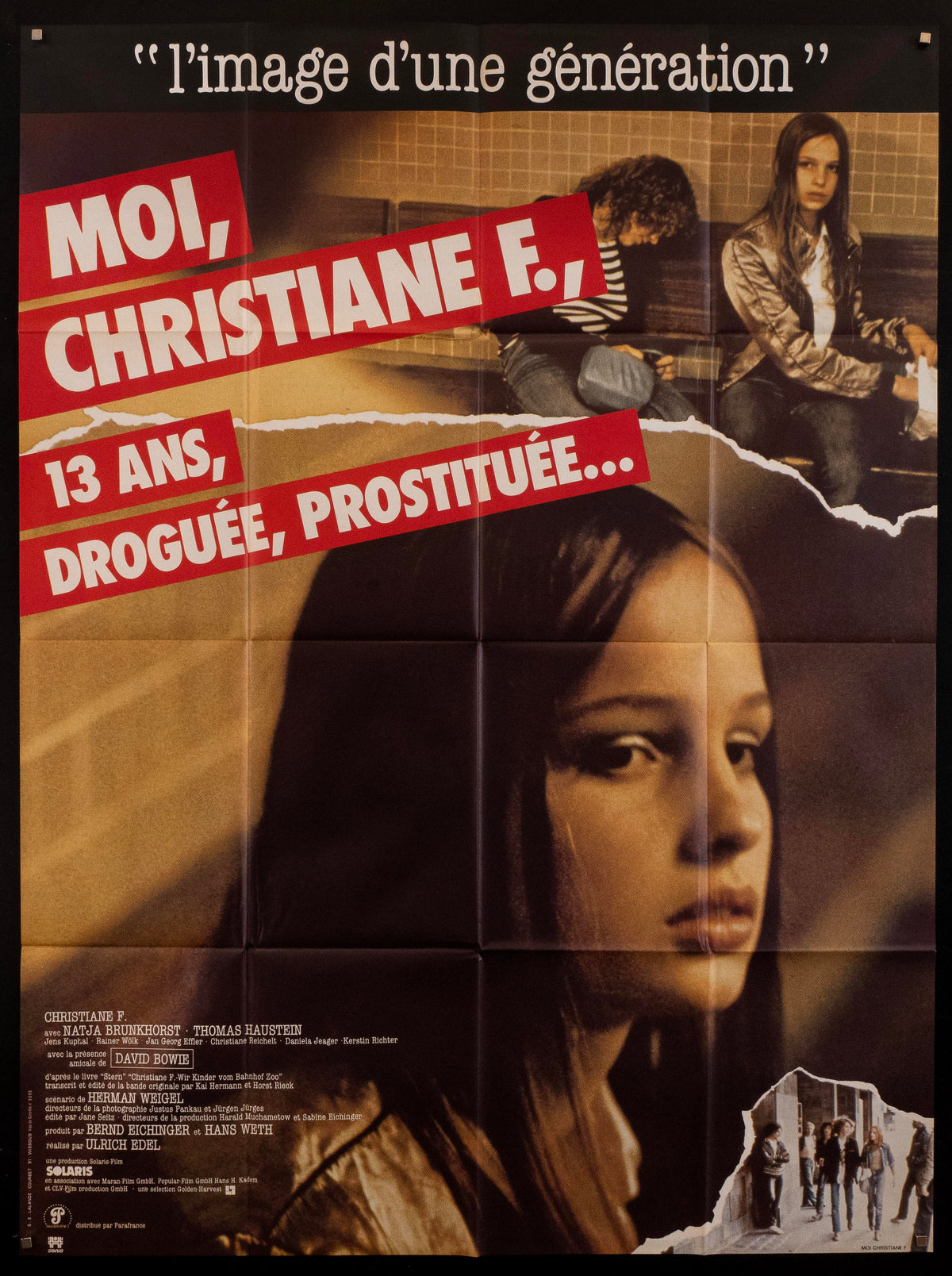 Christiane F. French 1 panel (47x63) Original Vintage Movie Poster